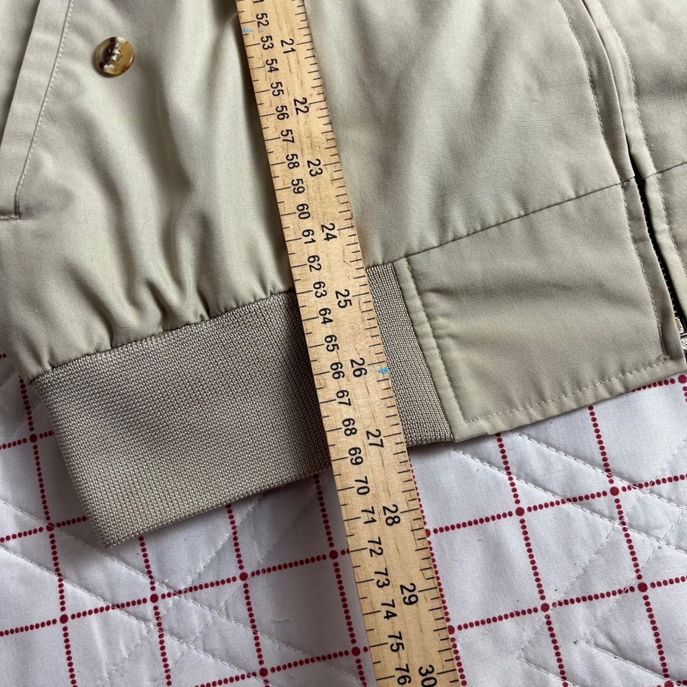 COOPER SPORTSWEAR Mens Beige Harrington Jacket Plaid Lined Size XL - Picture 10 of 13